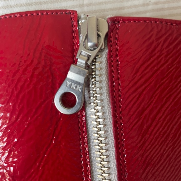 NEW Modern Vice Red Patent Leather Santa Monica Boots - Picture 3 of 4